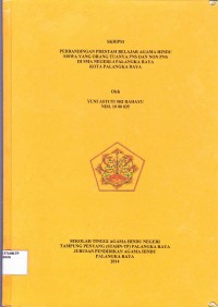 Image of Perbandingan Prestasi Belajar Agama Hindu Siswa Yang Orang Tuanya PNS Dan Non PNS Di SMA Negeri-4 Palamgka Raya Kota Palangka Raya