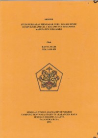 Image of Studi Persiapan Mengajar Guru Agama Hindu Di SDN Kartamulia-1 Kecamatan Sukamara kabupaten Sukamara