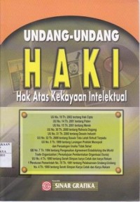 Image of Undang-Undang HAKI (Hak Atas Kekayaan Intelektual)