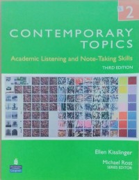 Image of Contemporary topics â€“ academic listening and note-taking skills
