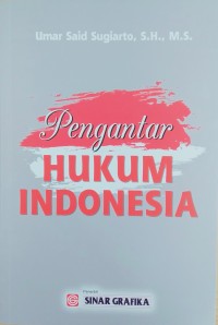 Image of Pengantar hukum Indonesia