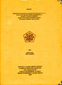 Image of Eksistensi Habukung Dalam Upacara Kematian Pada Masyarakat Hindu Kaharingan Di Desa Tanjung Jorong Kabupaten Kotawaringin Timur ( Perspektif Pendidikan Agama Hindu )