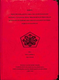 Image of Peran Penting Kepala Desa Dalam Penyelesaian Sengketa Tanah Hak Milik Pribadi Dengan Perusahaan Di Desa Kuluk Habuhus Kecamatan Sanaman Mantikei Kabupaten Katingan