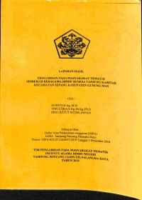 Image of Moderasi Beragama Hindu Di Desa Tanjung Karitak Kecamatan Sepang Kabupaten Gunung Mas