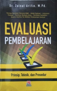 Image of Evaluasi Pembelajaran (Prinsip, Teknik, dan Prosedur)