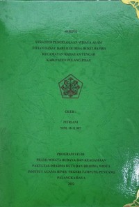 Image of Strategi Pengelolaan Wisata Alam Tititan Danau Baruh di Desa Bukit Bamba Kec. Kahayan Tengah Kabupaten Pulang Pisau