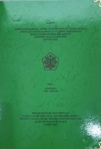 Image of Eksistensi Basir Dalam Pelaksanaan Ritual Tantular Bala (Manulak Lanting Bamban) Umat Hindu Keharingan Di Desa Tumbang Oroi Kec. Manuhing Raya Kab. Gunung Mas