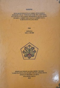 Image of Pengaruh Penggunaan Media Pengajaran Visual Terhadap Hasil Belajar Siswa Dalam Mata Pelajaran Pendidikan Agama Hindu Di SMPN-1 Jabiren Kec. Jabiren Raya Kab. Pulang Pisau