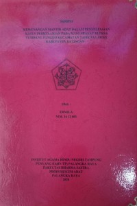 Image of Kewenangan Mantir Adat Dalam Penyelesaian Kasus Perkelahian Tasik Payawan Kab. Katingan