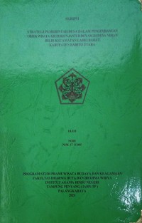 Image of Strategi pemerintahan Desa Dalam Pengembangan Objek Wisata Air Terjun Jantur Doyam Di Desa Nihan Hilir Kecamatan Lahei Barat Kab. Barito Utara