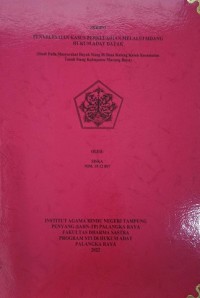 Image of Penyelesaian Kasus Perkelahian Melalui Sidang Hukum Adat Dayak (Studi Pada Masyarakat Dayak Siang Di Desa Kalang Kaluh Kec. Tanah Siang Kab. Murung Raya)