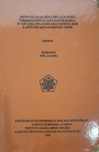 Image of Meningkatkan Minat Belajar Siswa Terhadap Seni Budaya Dan Prakarya Di SDM 1 Palangan Kec. Kota Besi Kab. Kotawaringin Timur