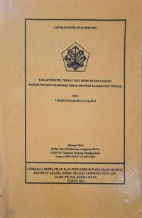 Image of Karakteristik Tempat Suci Hindu Di Kota Sampit Kab. Kotawaringin Timur Prov.Kalimatan Tengah