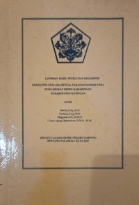 Image of Eksistensi Upacara Ritual Pakanan Sandah Pada Masyarakat Hindu Kaharingan Di Kab. Katingan