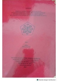 Image of Peranan lembaga adat kedamangan dalam penyelesaian kasus pencemaran limbah PT. indo muro kecana di desa batu mirau kecamatan sungai babuat kabupaten murung raya