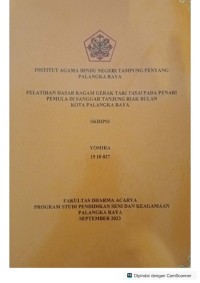 Image of Pelatihan dasar ragam gerak tari tasai pada penari pemula di sanggar tanjung riak bulan kota palangka raya