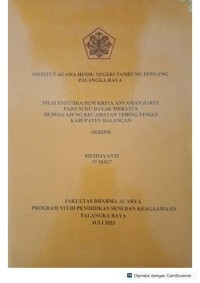 Image of Nilai estetika seni kriya anyaman bakul pada suku dayak meratus di desa ajung kecamatan tebing tinggi kabupaten balangan
