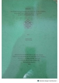 Image of Filosofi patugur dalam upacara wara di desa kalahiyen kecamatan dusun selatan kabupaten barito selatan