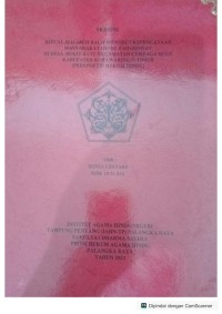 Image of Ritual malabuh balai kepercayaan masyarakat hindu kaharingan di desa bukit batu kecamatan  cempaga  hulu  kabupaten kotawaringin timur