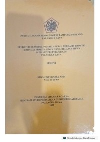 Image of Efektivitas Model Pembelajaran berbasis Proyek  terhadap motivasi dan hasil belajar siswa di SD Negeri  Percobaan Palangka Raya