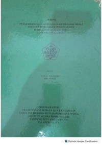 Image of Pengembangan fasilitas dalam Menarik minat wisata wan ke objek wisata kahui di kecamatan bukit batu kota palangka raya