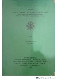 Image of Bentuk Pelayanan dan Penataan Fasilitas Objek Wisata Kereng Bangkirai  Kota Palangka Raya Kalimantan Tengah