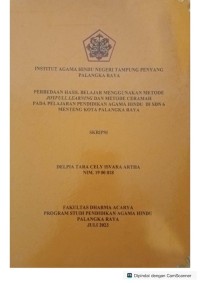 Image of Perbedaan hasil belajar menggunakan metode joy full learning dan metode ceramah pada pelajaran pendidikan agama Hindu di SDN 6 menteng kota P.Raya