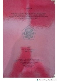 Image of Penerapan sanksi adat terhadap pembatalan surat perjanjian panggul secara sepihak di desa tumbang kuayan, kec. Rungan barat, kab. GUMAS