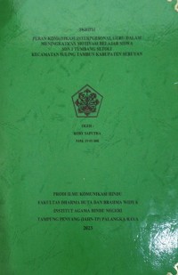 Image of Peran komunikasi interpersonal guru dalam meningkatkan motivasi belajar siswa SDN 1 tumbang setoli  kec. Suling tambun , kab. seruyan