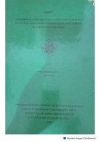 Image of Pemberdayaan Pelaku Usaha Di Objek Wisata Surung  Danum Kelurahan Baharing Hurung Kecamatan Bukit Batu Kota Palangka Raya