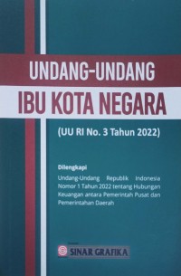 Image of Undang-Undang Ibu Kota Negara (UU RI No. 3 Tahun 2022)