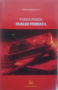 Image of Pokok-pokok Hukum Perdata