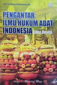 Image of Pengantar ilmu hukum adat Indonesia