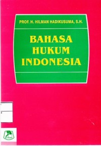 Image of Bahasa Hukum Indonesia