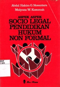 Image of Aspek-Aspek Socio Legal Pendidikan Hukum Non Formal