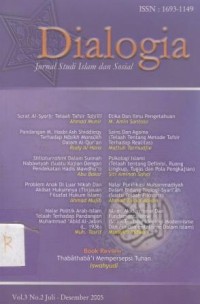 Image of DIALOGIA JURNAL STUDI ISLAM DAN SOSIAL