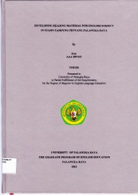 Image of Developing Reading Material For english Subject In STAHN-Tampung Penyang Palangka Raya