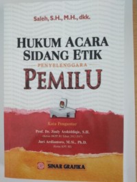 Image of Hukum acara sidang etik penyelenggara pemilu