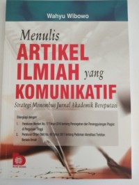 Image of Menulis artikel ilmiah yang komunikatif