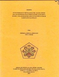 Image of Studi persiapan mengajar guru agama Hindu dalam meningkatkan prestasi belajar siswa di SDN-1 telangkah kec.katingan hilir kab.katingan