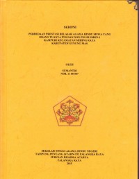 Image of Perbedaan Prestasi Belajar Agama Hindu Siswa yang Orang Tuanya PNS dan Non PNS di SMKN 1 Kampuri Kecamatan Mihing Raya Kabupaten Gunung Mas