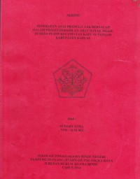 Image of Penerapan Asas Praduga tak bersalah dalam proses peradilan adat Dayak Ngaju di desa Pujon Kec.Kapuas Tengah Kab. Kapuas