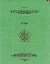 Image of Pelaksanaan Haluang Hapelek dalam kitab suci Panaturan di tinjau dari segi upacara Agama Hindu di desa Tangki Dahuyan Kec. Manuhing Kab. Gumas