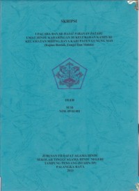 Image of Upacara Bayar Hajat Pakanan Patahu Umat Hindu Kaharingan Kelurahan Kampuri Kecamatan Mihing Raya Kabupaten Gunung Mas ( Kajian Bentuk,fungsi dan Makna )