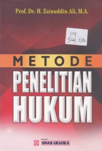 Image of METODE PENELITIAN HUKUM